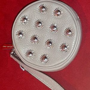 Michael Kors Jet Set studded round coin purse